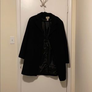 LL Bean Classic Lambswool Polo Coat, Three-Quarter